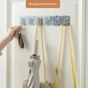 Wall Mounted Sticky Hooks Strip