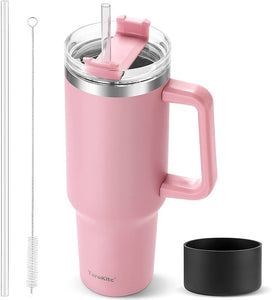 Stainless Steel Vacuum Insulated Tumbler with Lid and Straw