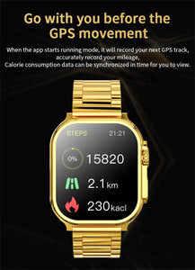 S9 Ultra 2 Smart Watch Golden Edition