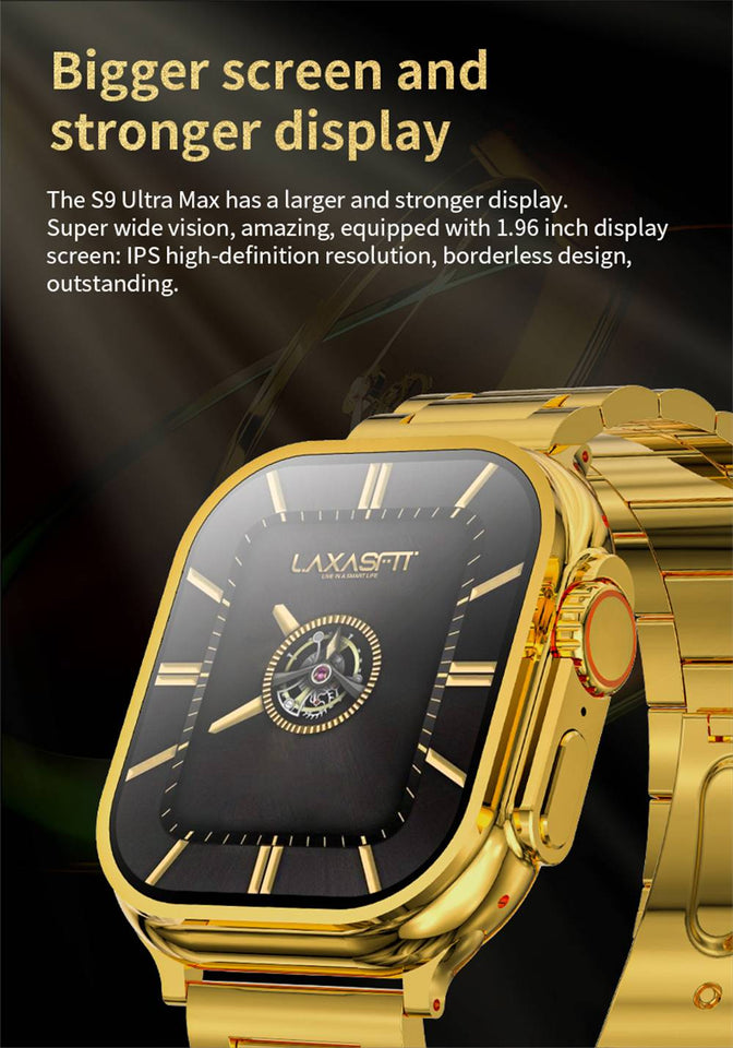 S9 Ultra 2 Smart Watch Golden Edition