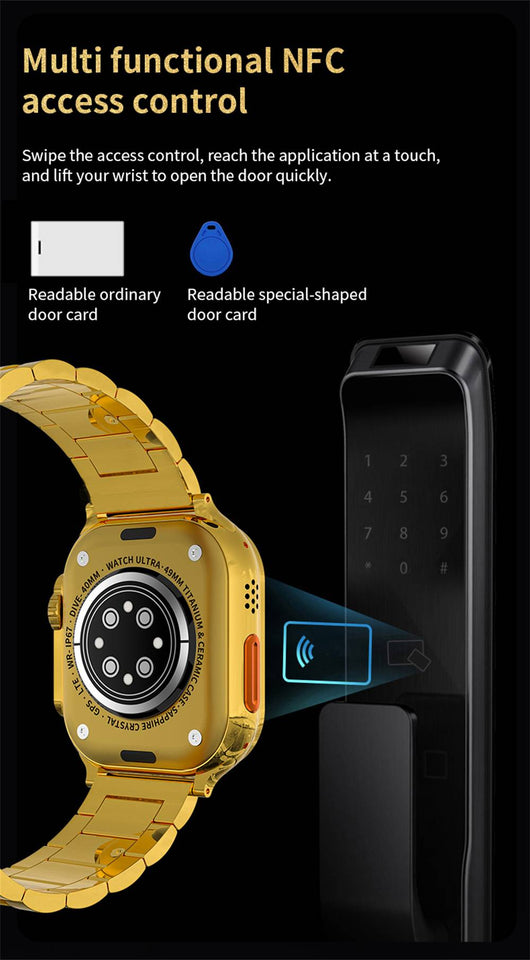 S9 Ultra 2 Smart Watch Golden Edition