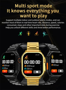 S9 Ultra 2 Smart Watch Golden Edition