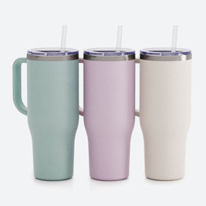 Stainless Steel Vacuum Insulated Tumbler with Lid and Straw